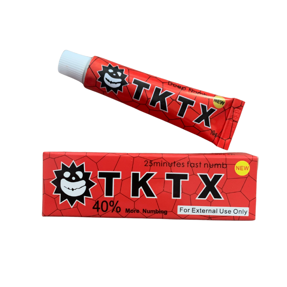 Red TKTX Numbing Cream Angle
